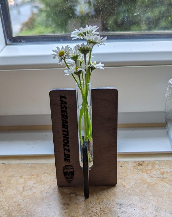 Blumenvase - Präsentation Geldgeschenk - Vorlage für Lightburn - Laser Cutter – Bild 4