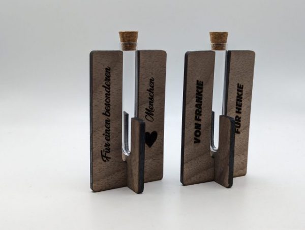 Blumenvase - Präsentation Geldgeschenk - Vorlage für Lightburn - Laser Cutter – Bild 5