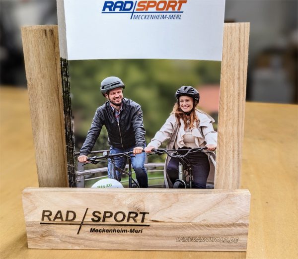 Flyerständer - Serviettenständer - Getränke oder Menühalter - Personalisiert – Bild 3