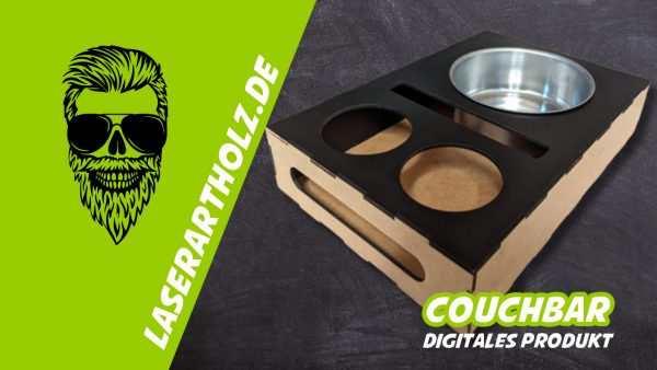 Couchbar  -  Vorlage für Lightburn - Laser Cutter - incl. DFX und SVG Datei-