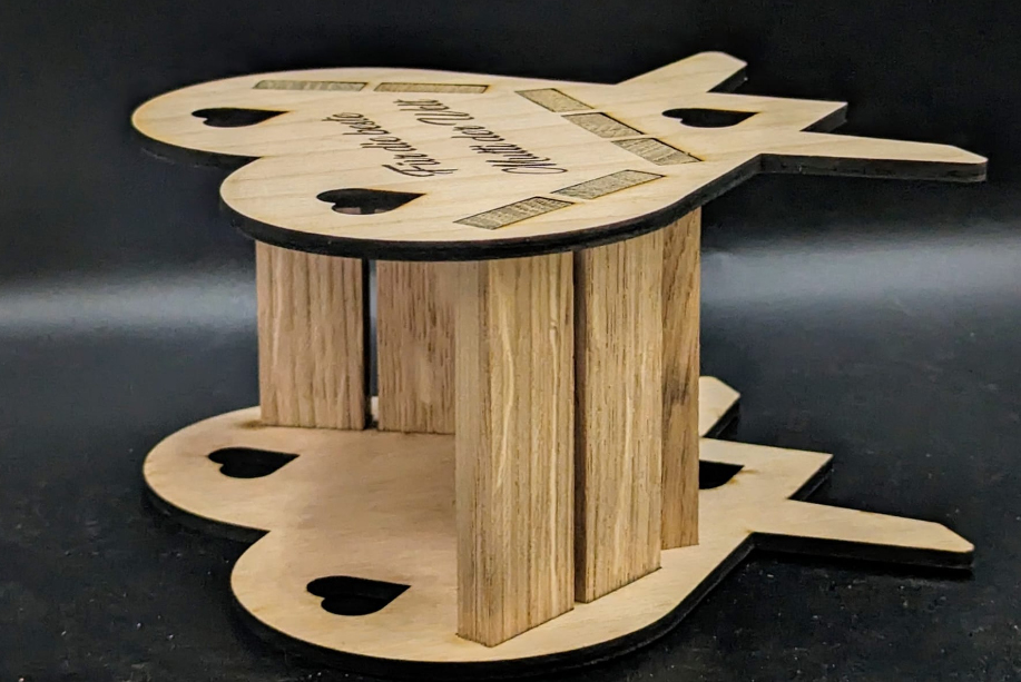 Teelichthalter, Kerzenständer, Blumenständer - Laservorlage / Klötzchen - Für Muttertag, Valentinstag, Geburtstag und vielen anderen Anläßen... – Bild 5