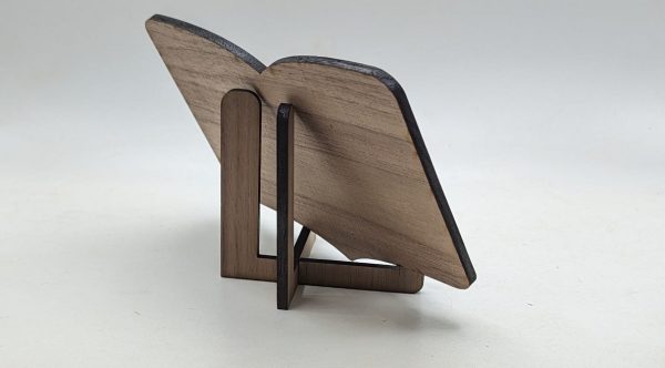 Glückwunschkarte in Buchform mit Ständer - Personalsierbar - Vorlage für Lightburn - Laser Cutter - auch mit SVG und DXF Datei – Bild 2