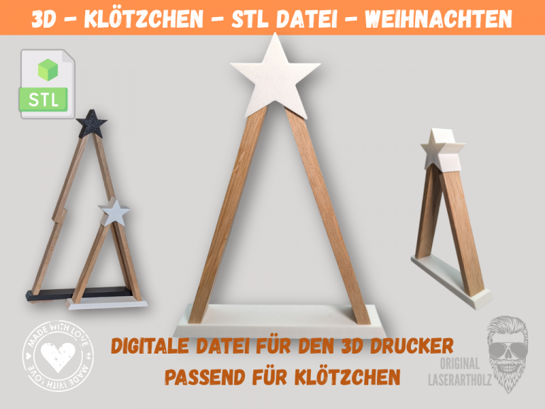 ✨ Kreative Weihnachtsdeko mit Klötzchen & EasySticks – Tannenbaum / Weihnachtsbaum