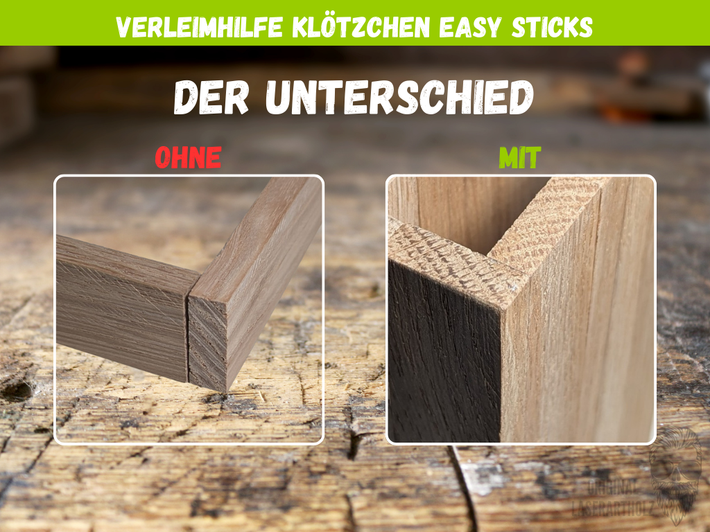 Verleimhilfe für Klötzchen / Easy Sticks - 90 Grad - Klötzchen Tools - Klötzchen Helfer - Klötzchen Werkzeug - Klötzchen Schablone – Bild 2