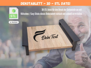 3D Druck Dekotablett STL Datei für Klötzchen – DIY Kerzentablett & Geschenk Präsentation selber machen