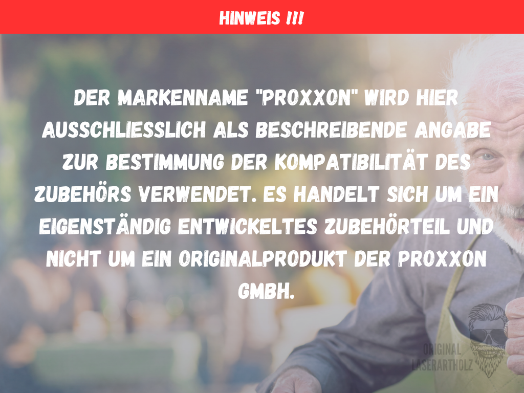 Präzisions-Schiebeschlitten für Proxxon KS 230 | Perfekt für Klötzchen und Easy-Sticks | Exakte 90 Grad Schnitte | 3D-Druck Zubehör – Bild 8